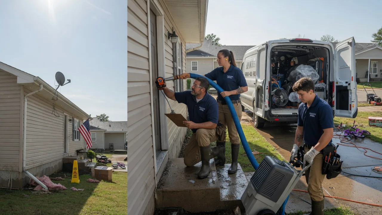 Ceiling Water Damage Restoration in Louisburg, KS near me